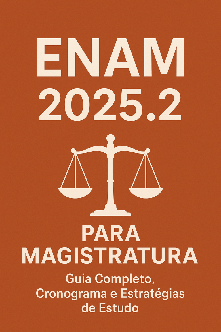 Leia mais sobre o artigo ENAM 2025.2 para Magistratura: Guia Completo, Cronograma e Estratégias de Estudo